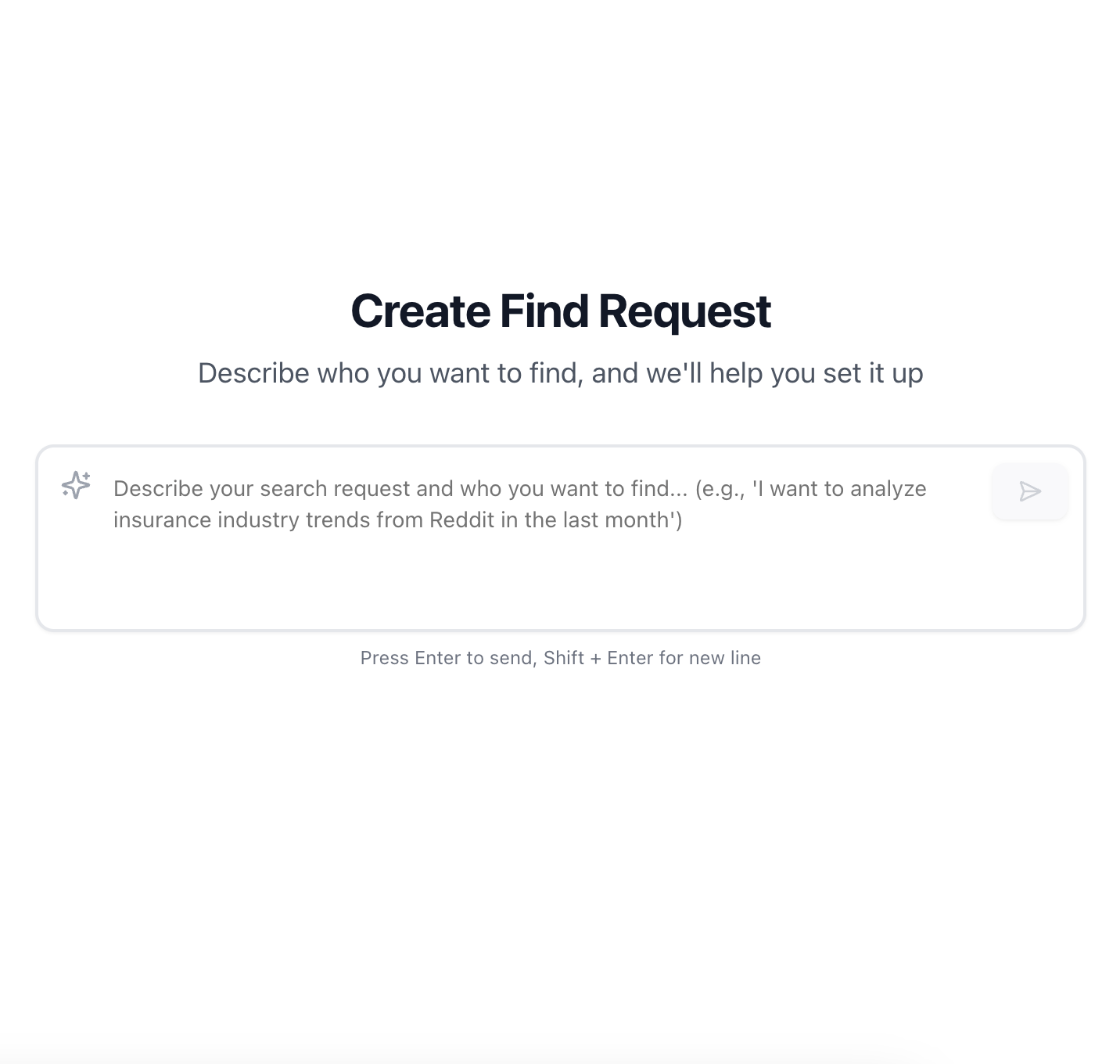 Describe Your Request